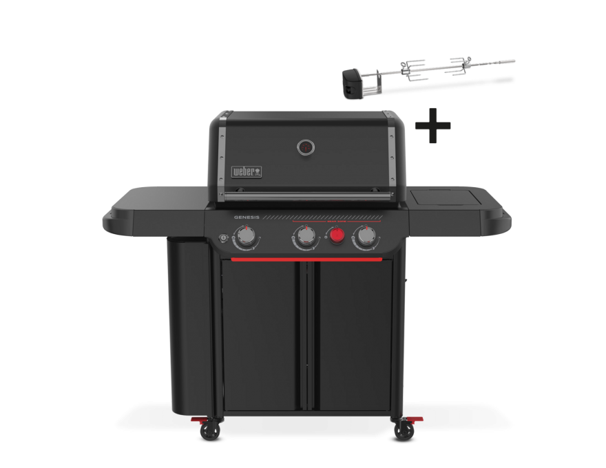 Grill gazowy Genesis E-330WR Stealth z rożnem